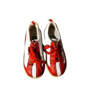 Naturino Falc Red and White Kids Golf Shoes.